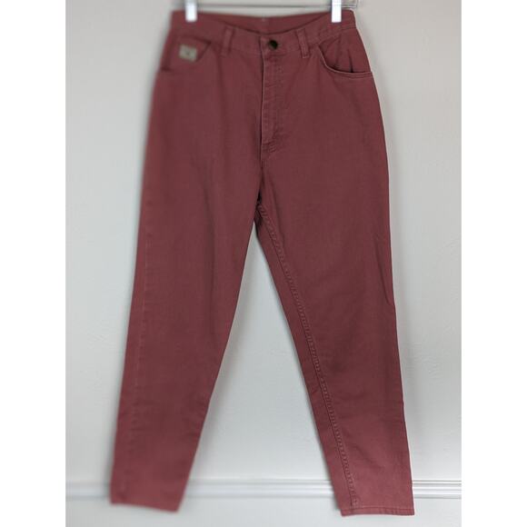 Vintage Wrangler Mom Jeans High Waisted Straight Leg Western Boho Pink Size 10 - Picture 2 of 11